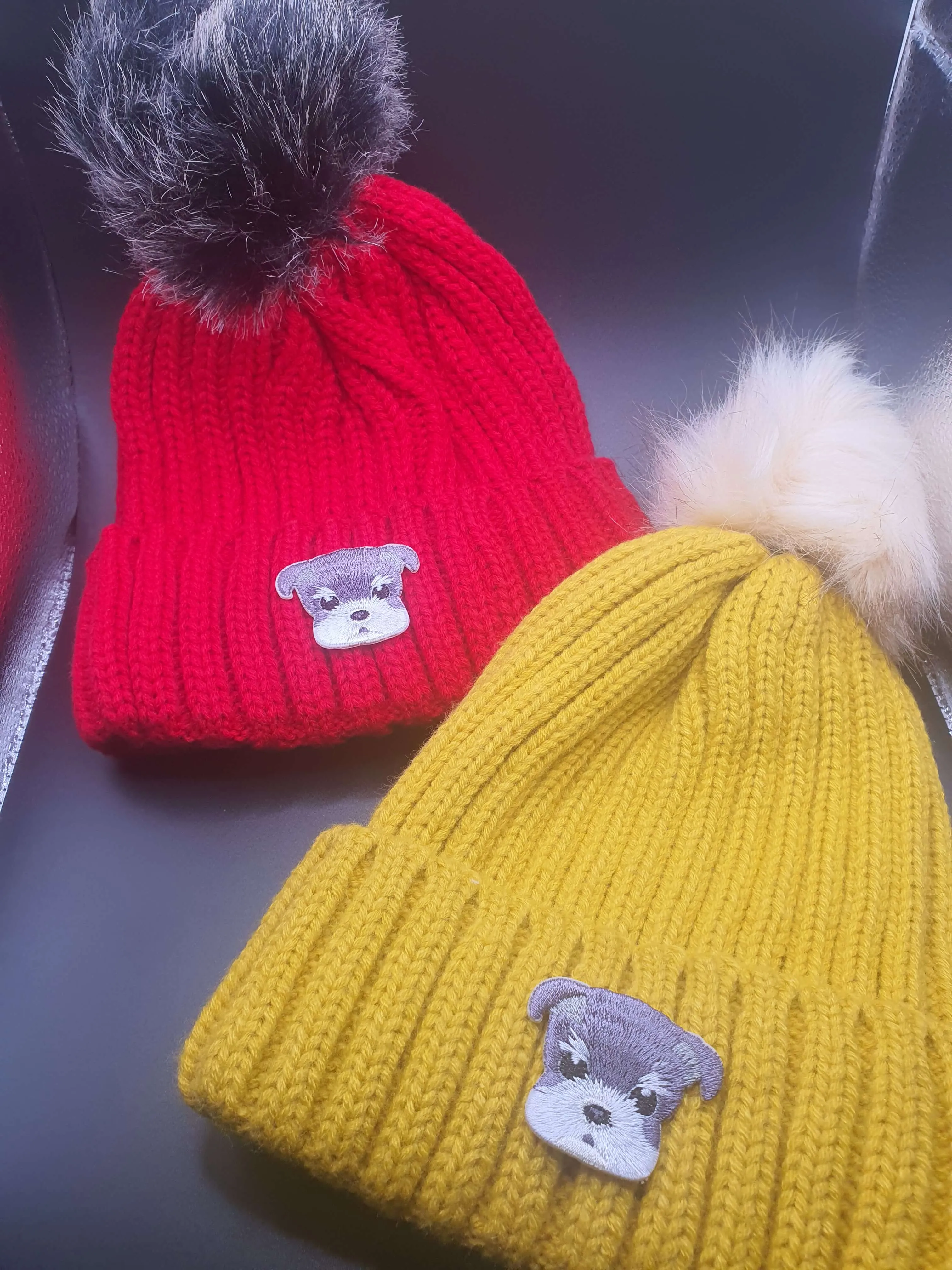 Dog Themed Knitted Beanies