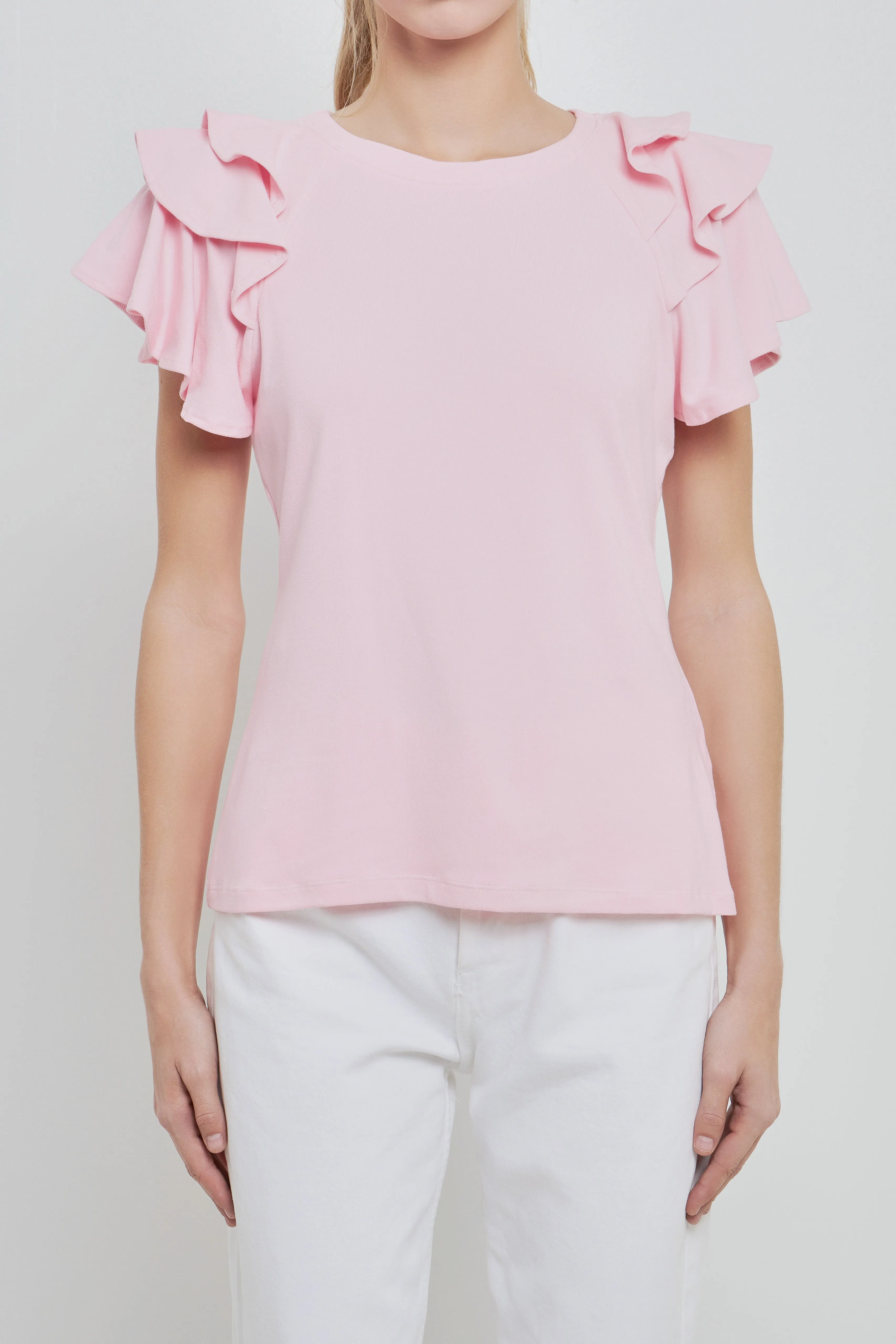 English Factory - Shoulder Ruffle Top - Final Sale