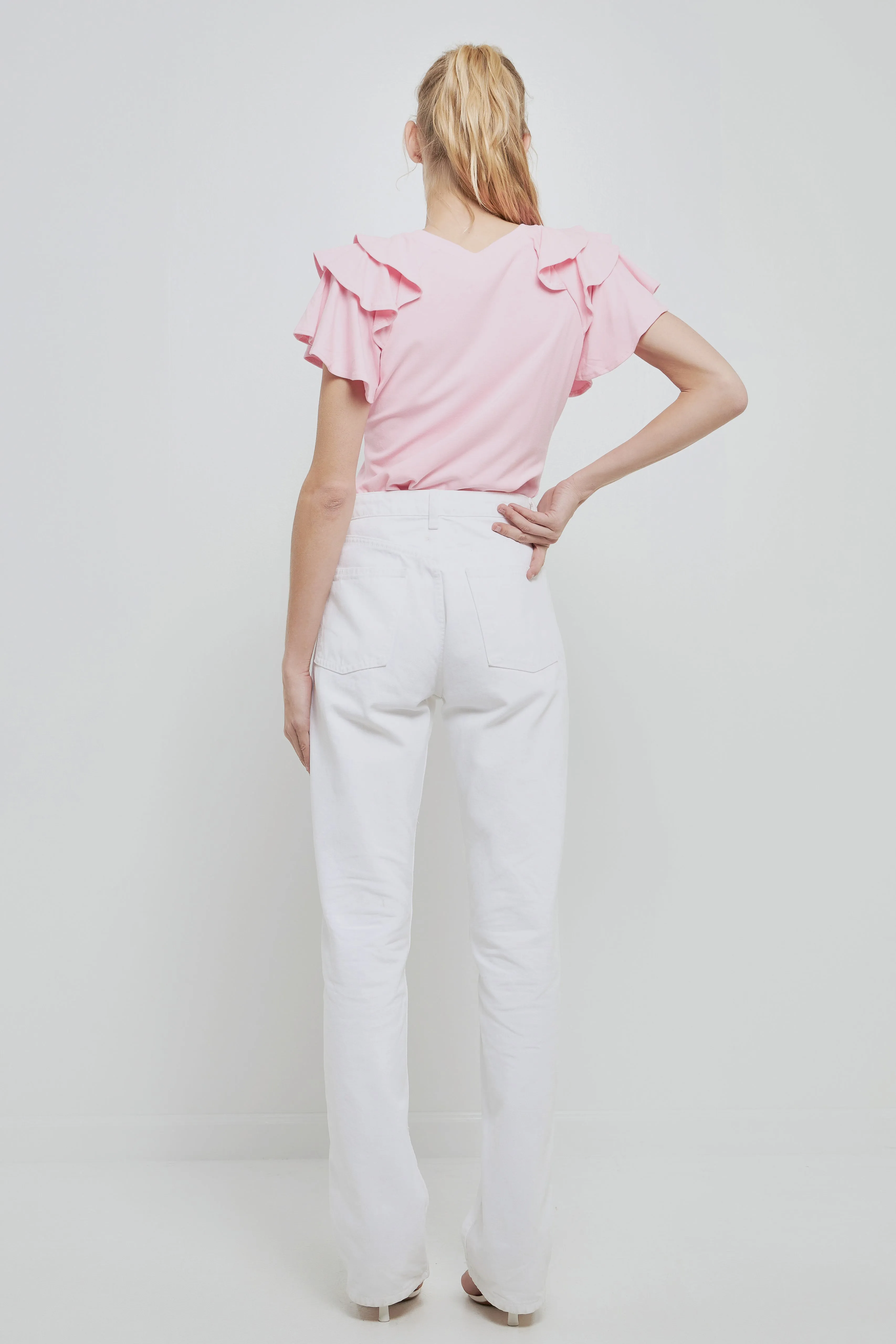 English Factory - Shoulder Ruffle Top - Final Sale