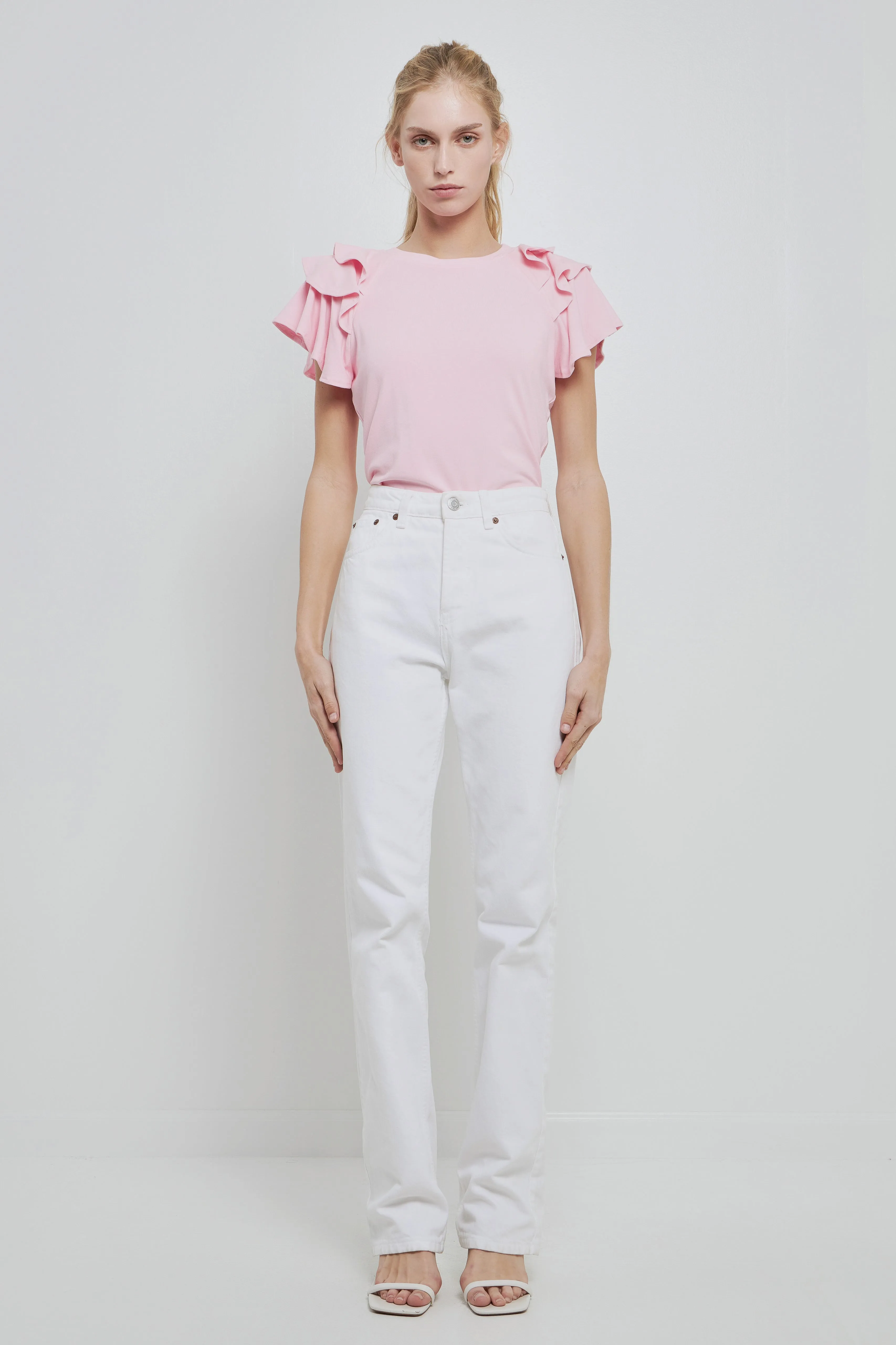 English Factory - Shoulder Ruffle Top - Final Sale