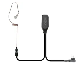 EP1303-W Whisper Hawk EC Covert Lapel Microphone fits Motorola Dual Pin