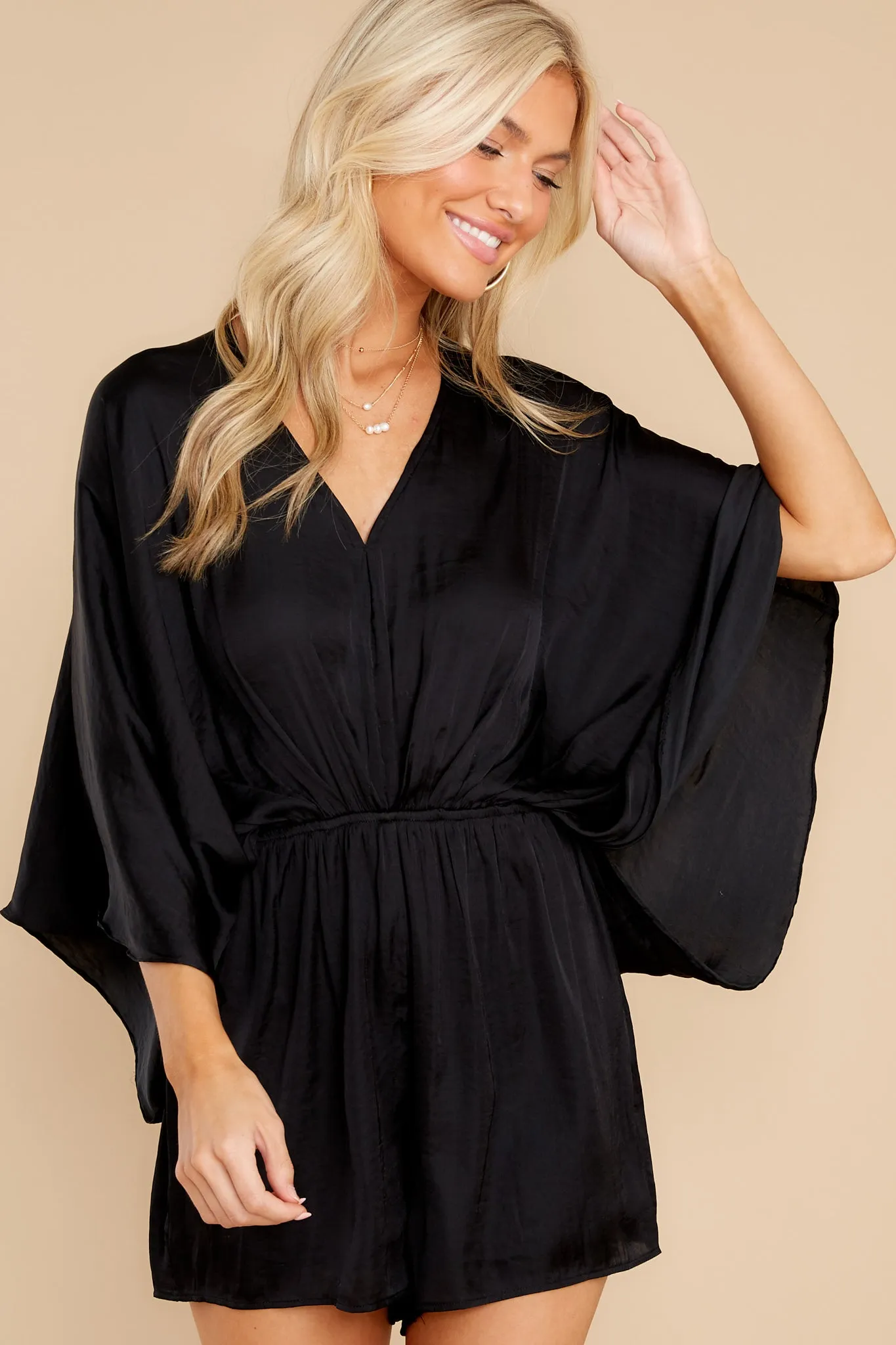 Everlasting Goddess Black Romper