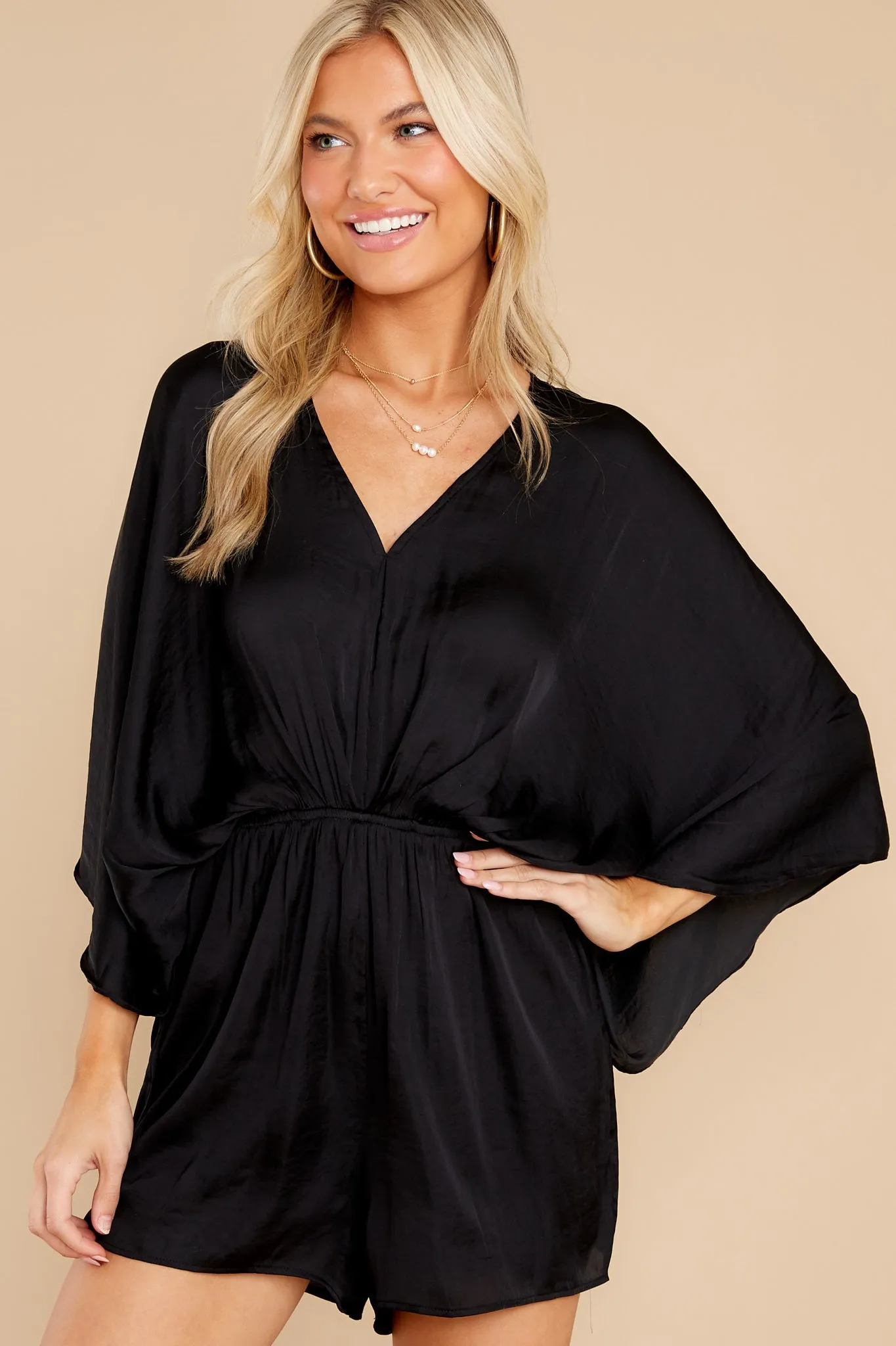 Everlasting Goddess Black Romper