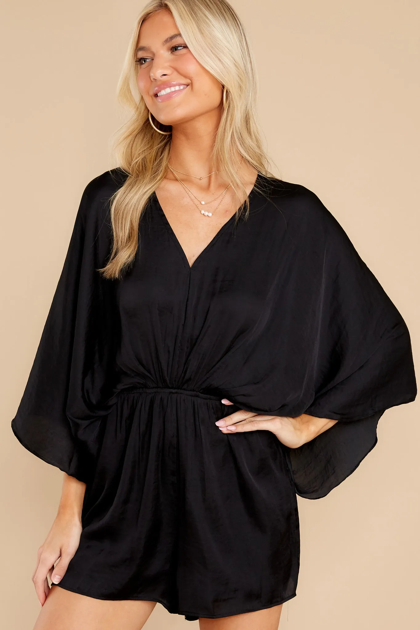 Everlasting Goddess Black Romper