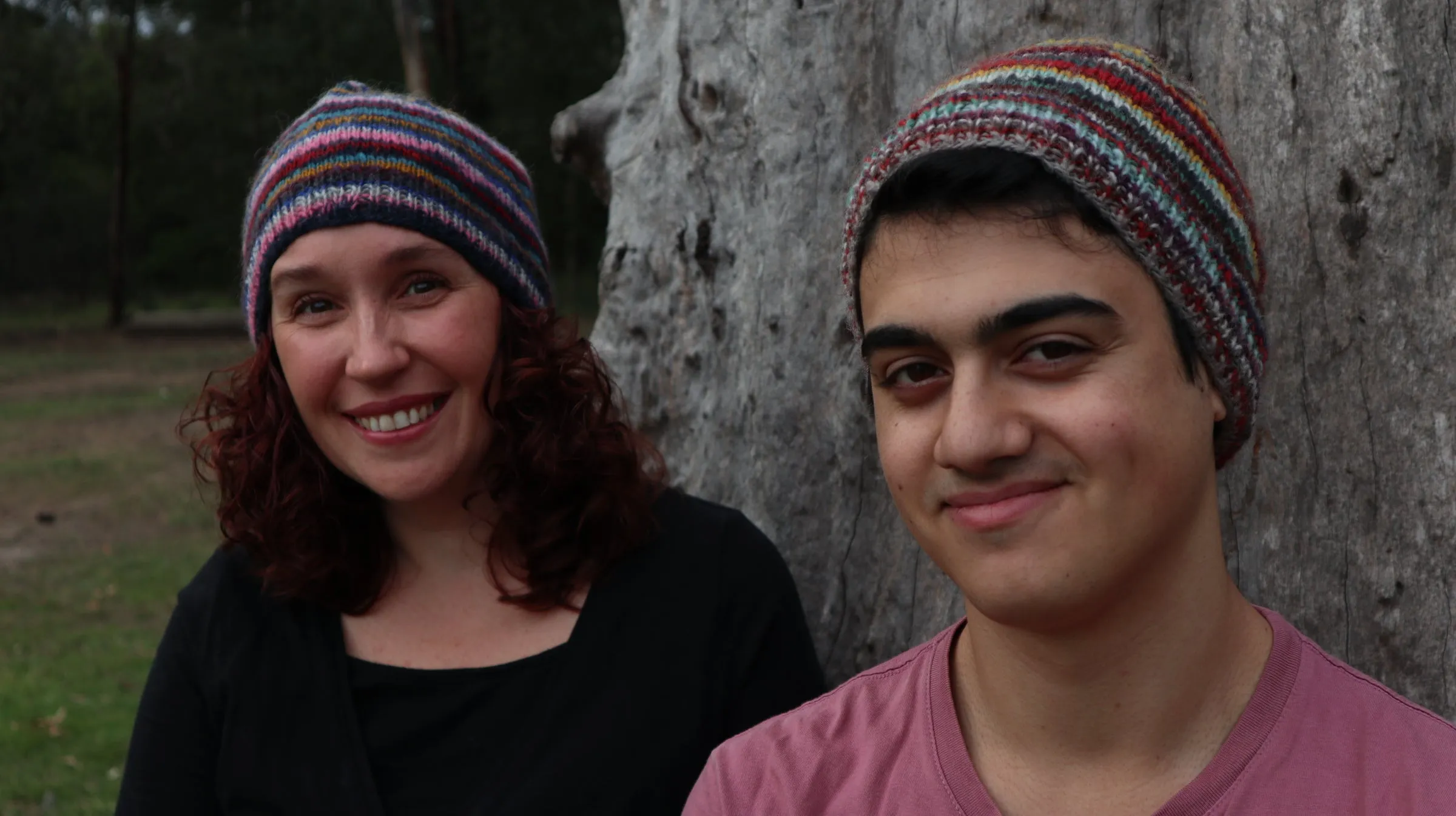 Fair Trade Ethical Woollen Beanie in a Striped Multi Coloured Design