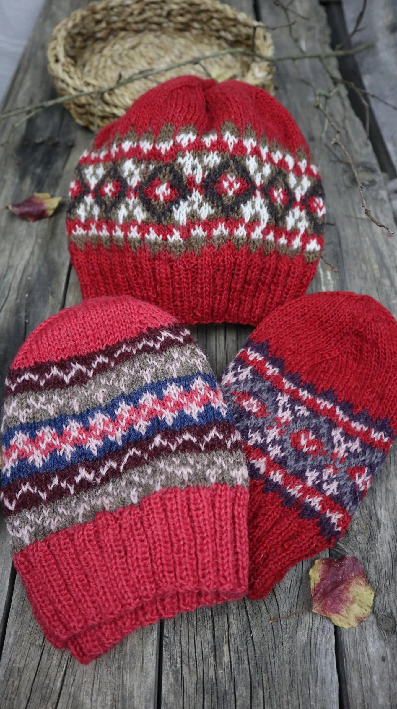 Fair Trade Ethical Woollen Beanie in Patterned Design