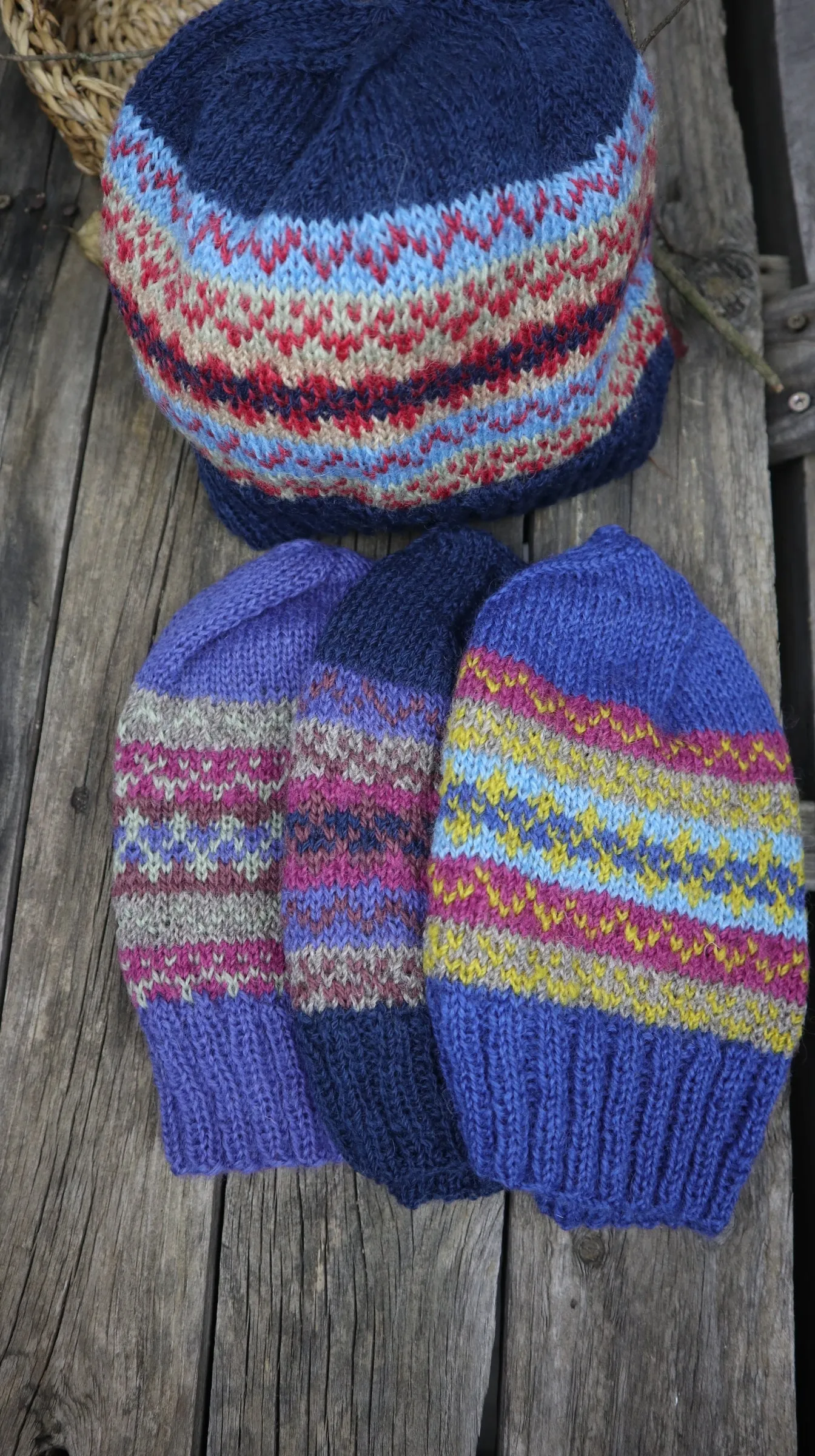 Fair Trade Ethical Woollen Beanie in Patterned Design