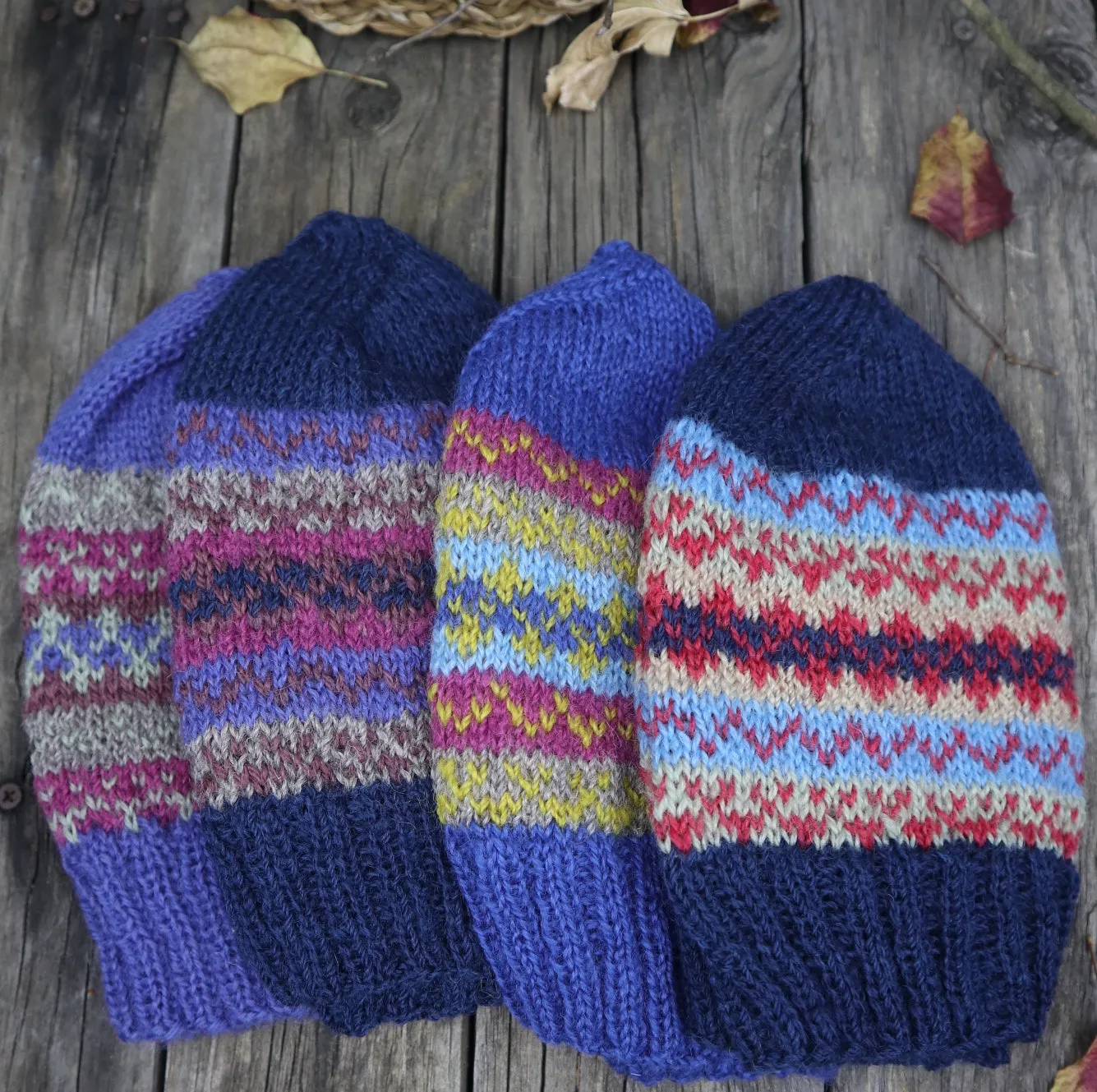 Fair Trade Ethical Woollen Beanie in Patterned Design