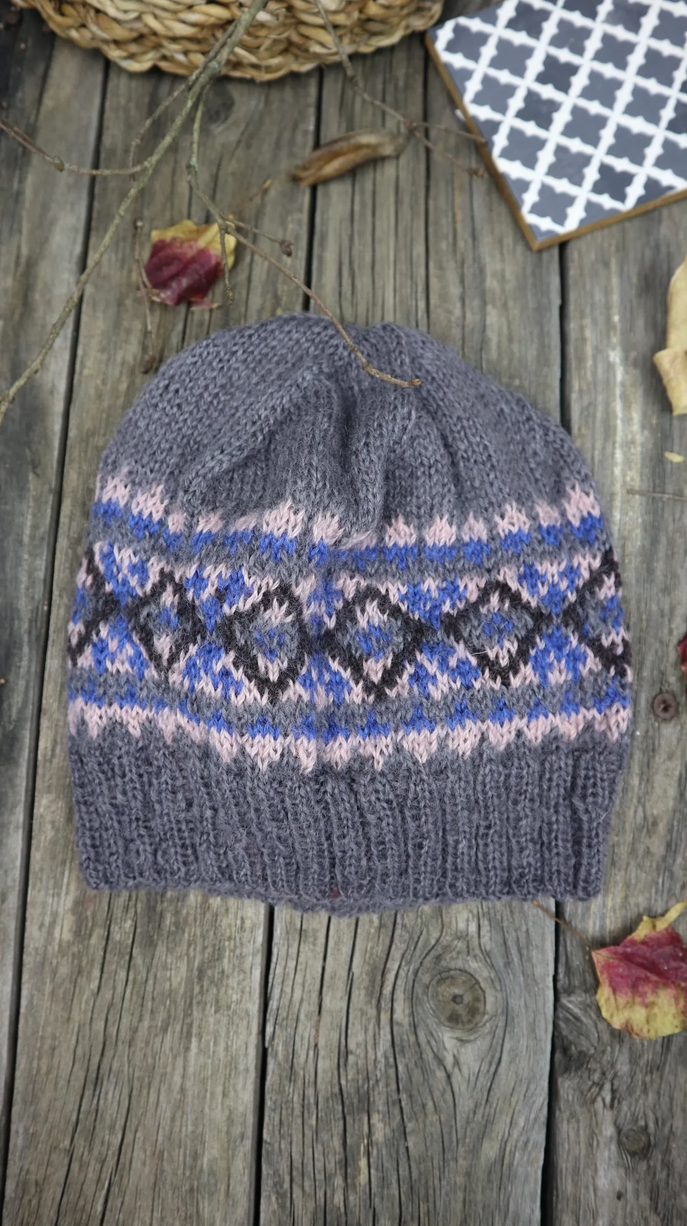 Fair Trade Ethical Woollen Beanie in Patterned Design