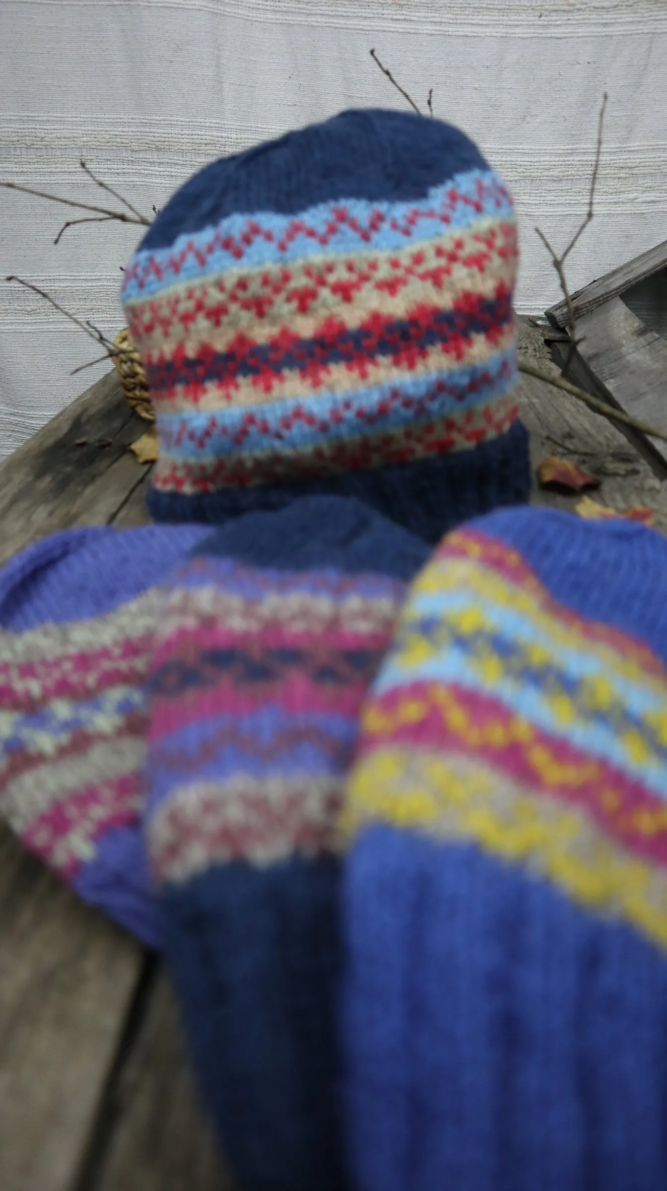 Fair Trade Ethical Woollen Beanie in Patterned Design