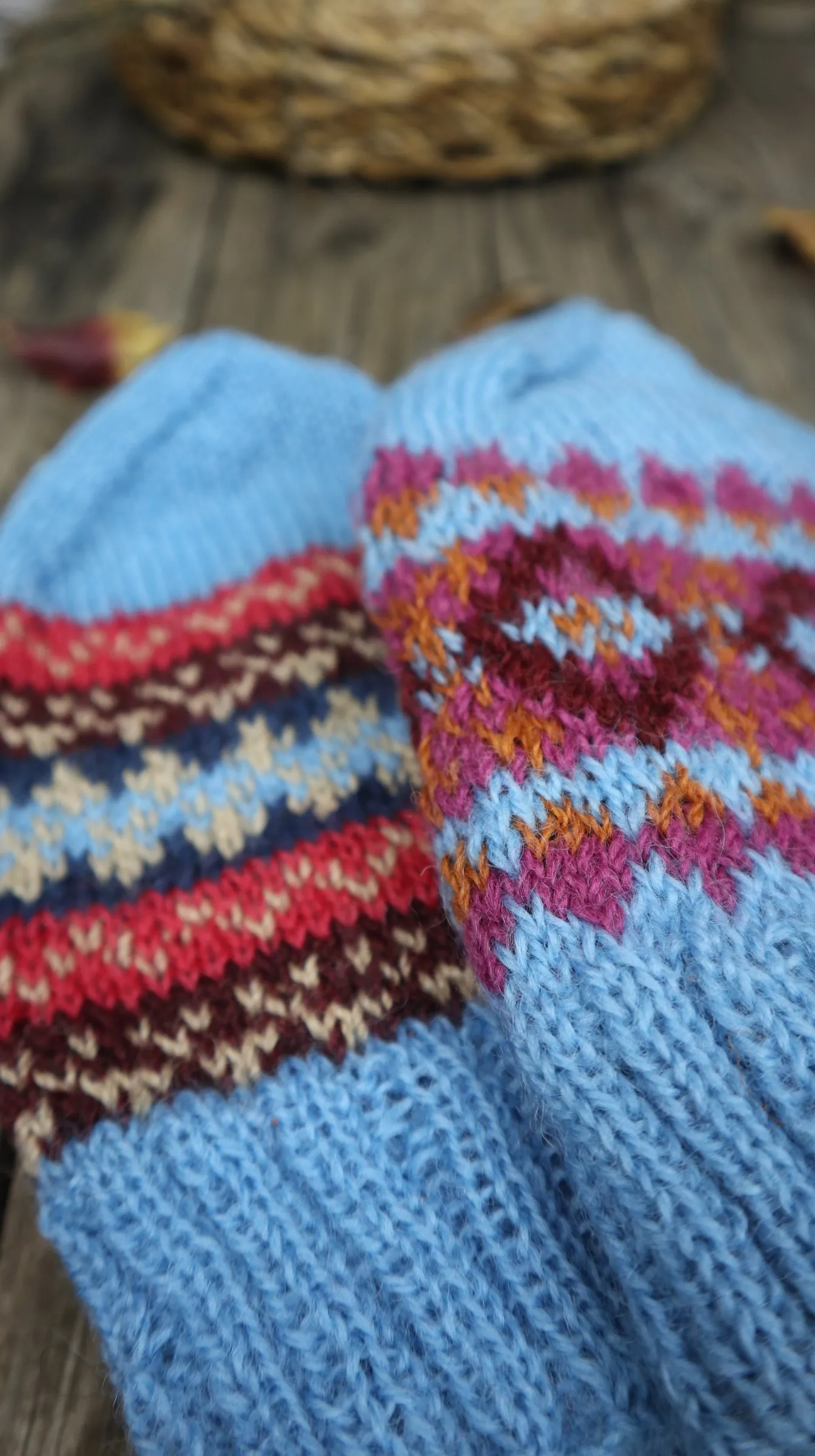 Fair Trade Ethical Woollen Beanie in Patterned Design