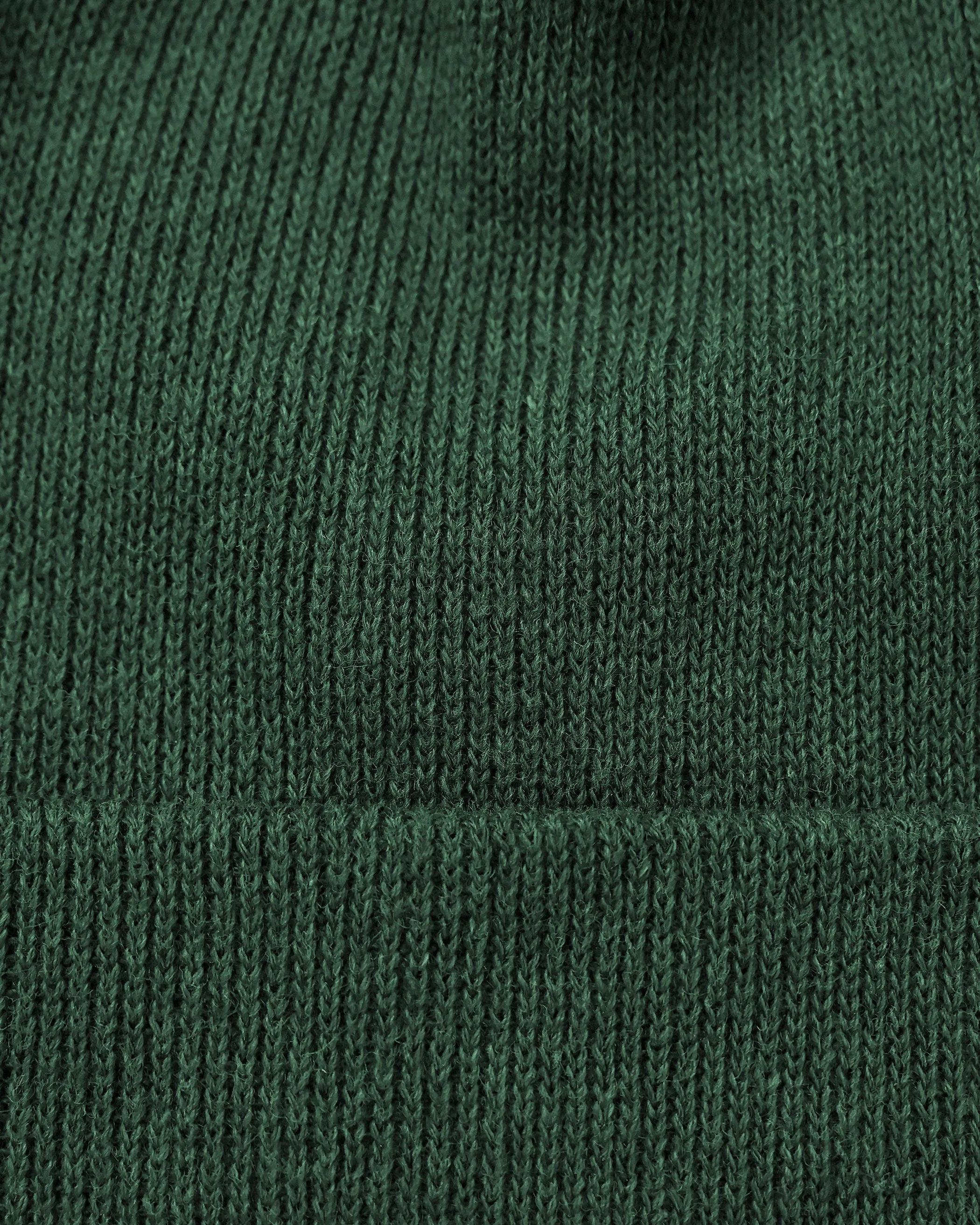 Fine Ribbed Cotton Toque Forest