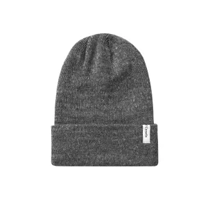 Fine Ribbed Cotton Toque Heather Charcoal