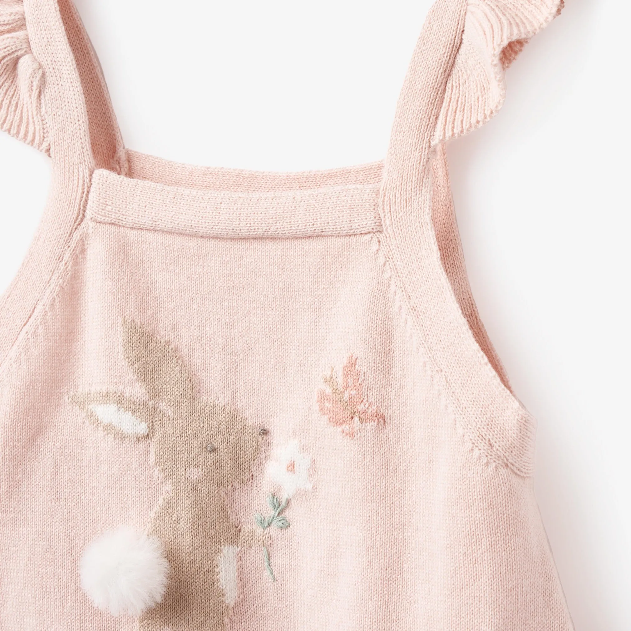 Flutter Sleeve Bunny Baby Bubble Romper