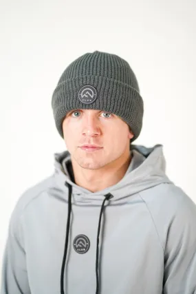 Flux Applique Logo Beanie -  Grey