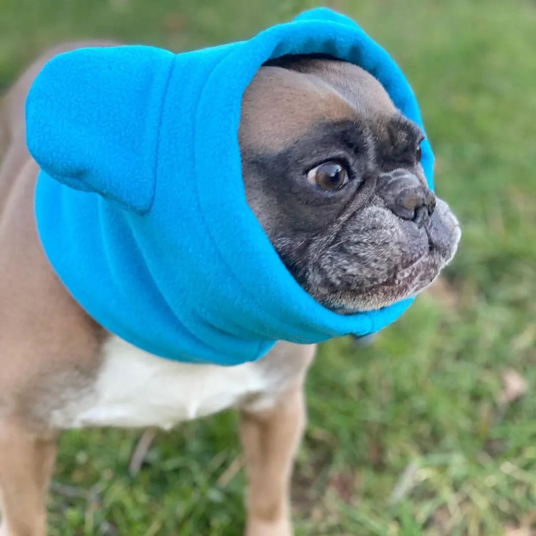 Frenchiestore Organic Dog Frenchie Ear Warmers | Blue