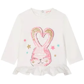 Girls Ivory Rabbit Tunic