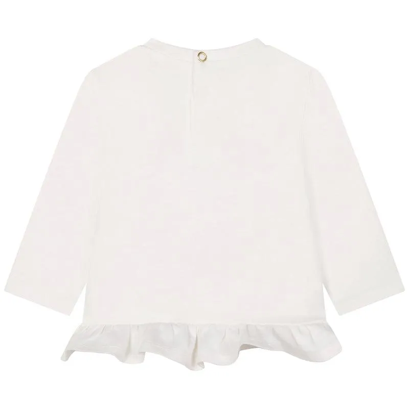 Girls Ivory Rabbit Tunic