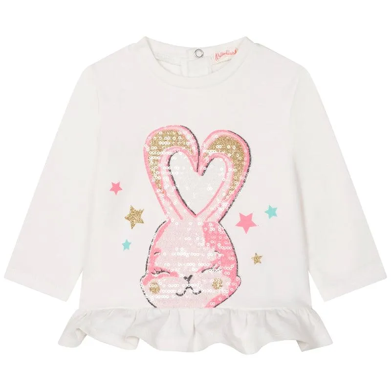 Girls Ivory Rabbit Tunic