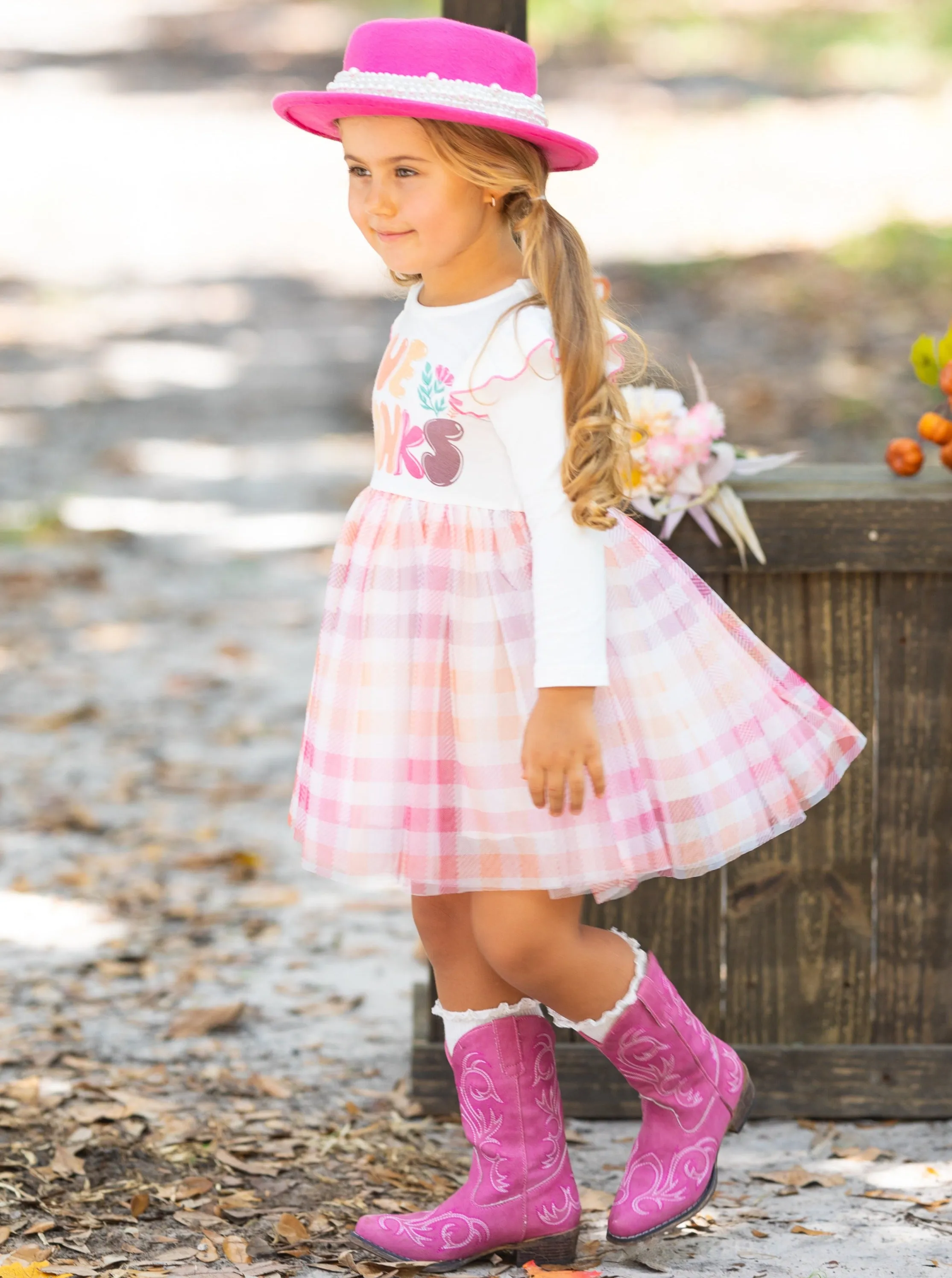 Give Thanks Ruffle Tutu Dress