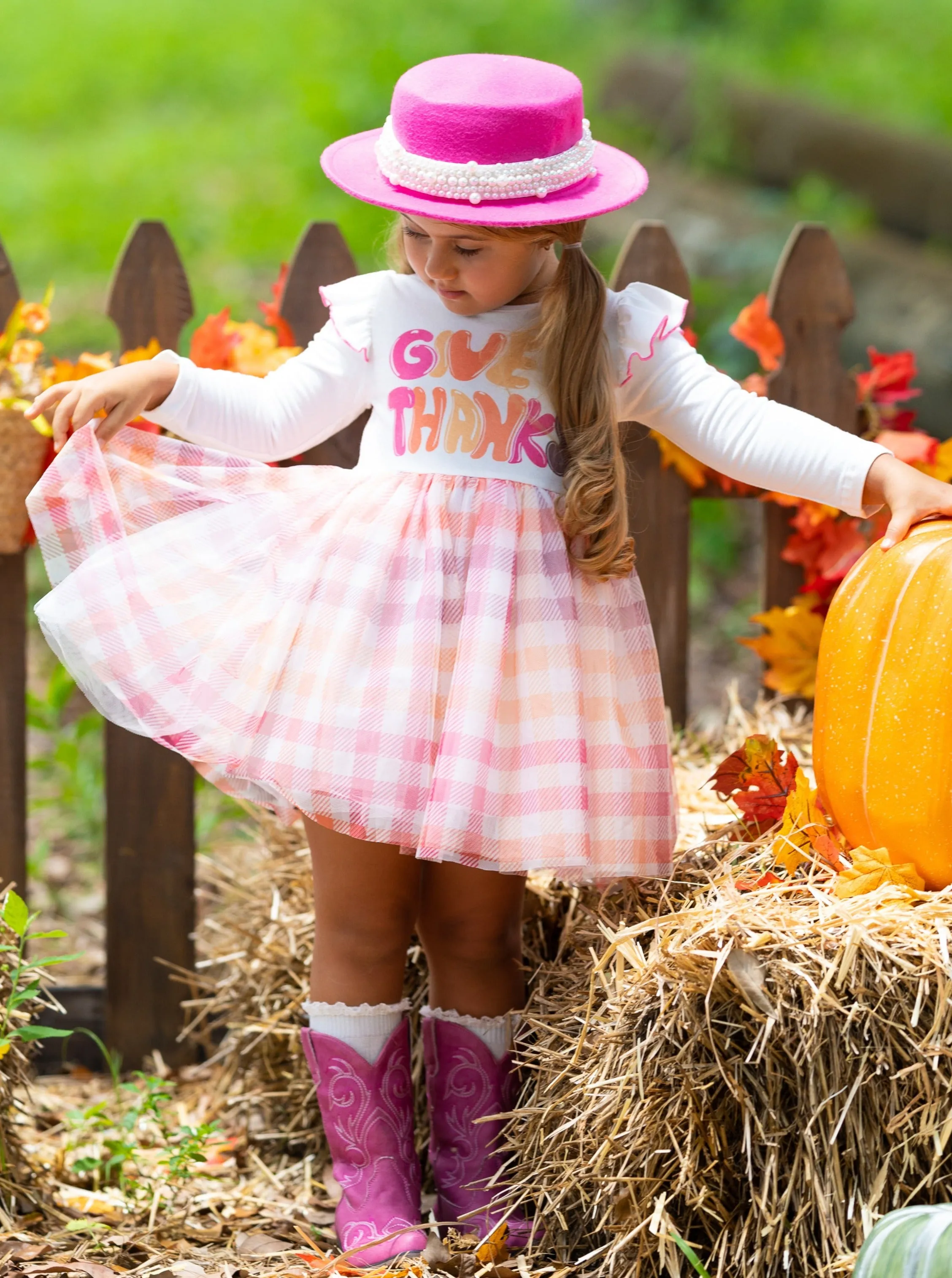 Give Thanks Ruffle Tutu Dress