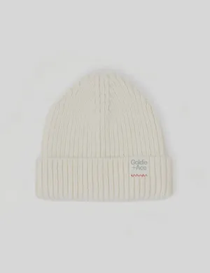 Goldie   Ace Wool Beanie - Marshmallow