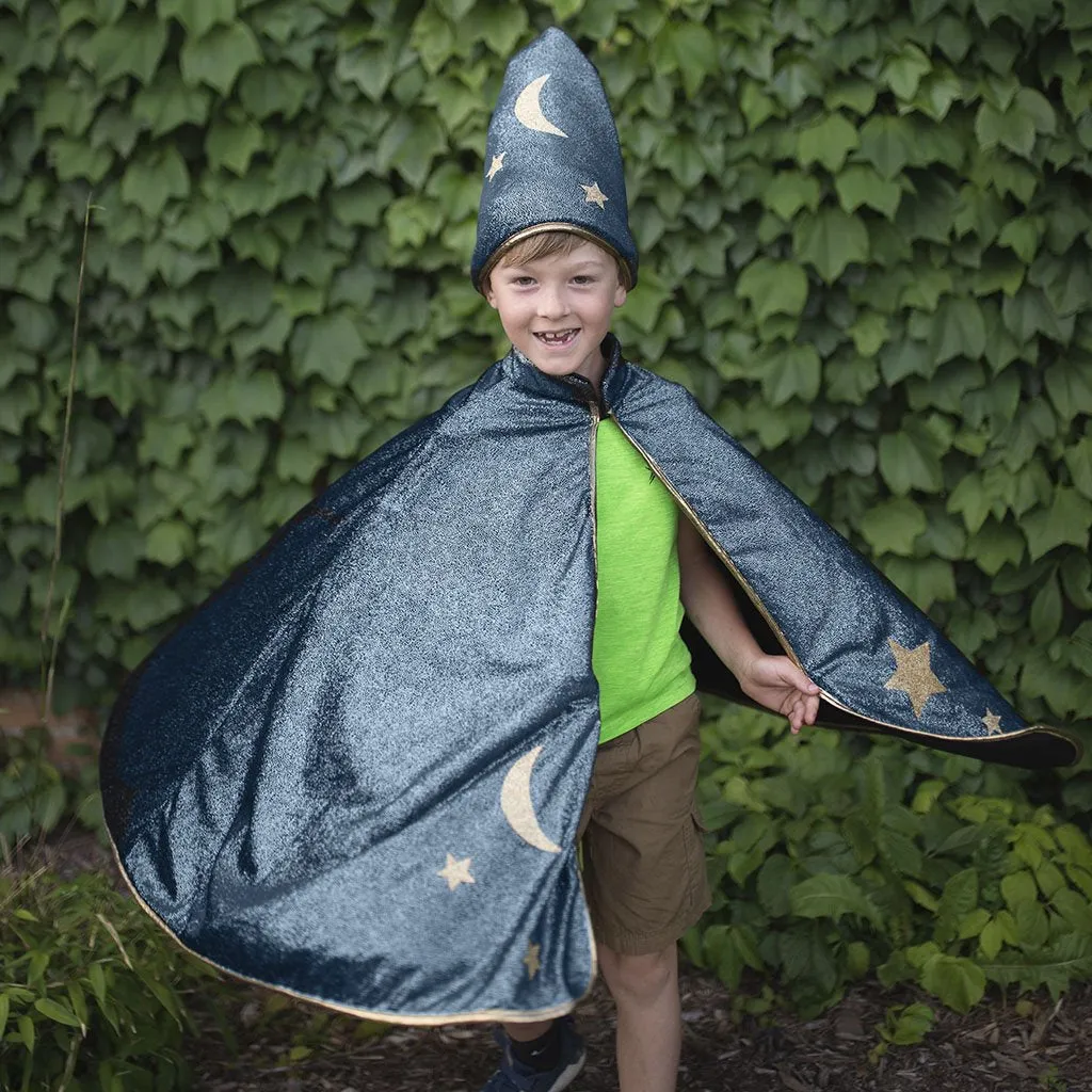 Great Pretenders Starry Night Wizard Cape & Hat