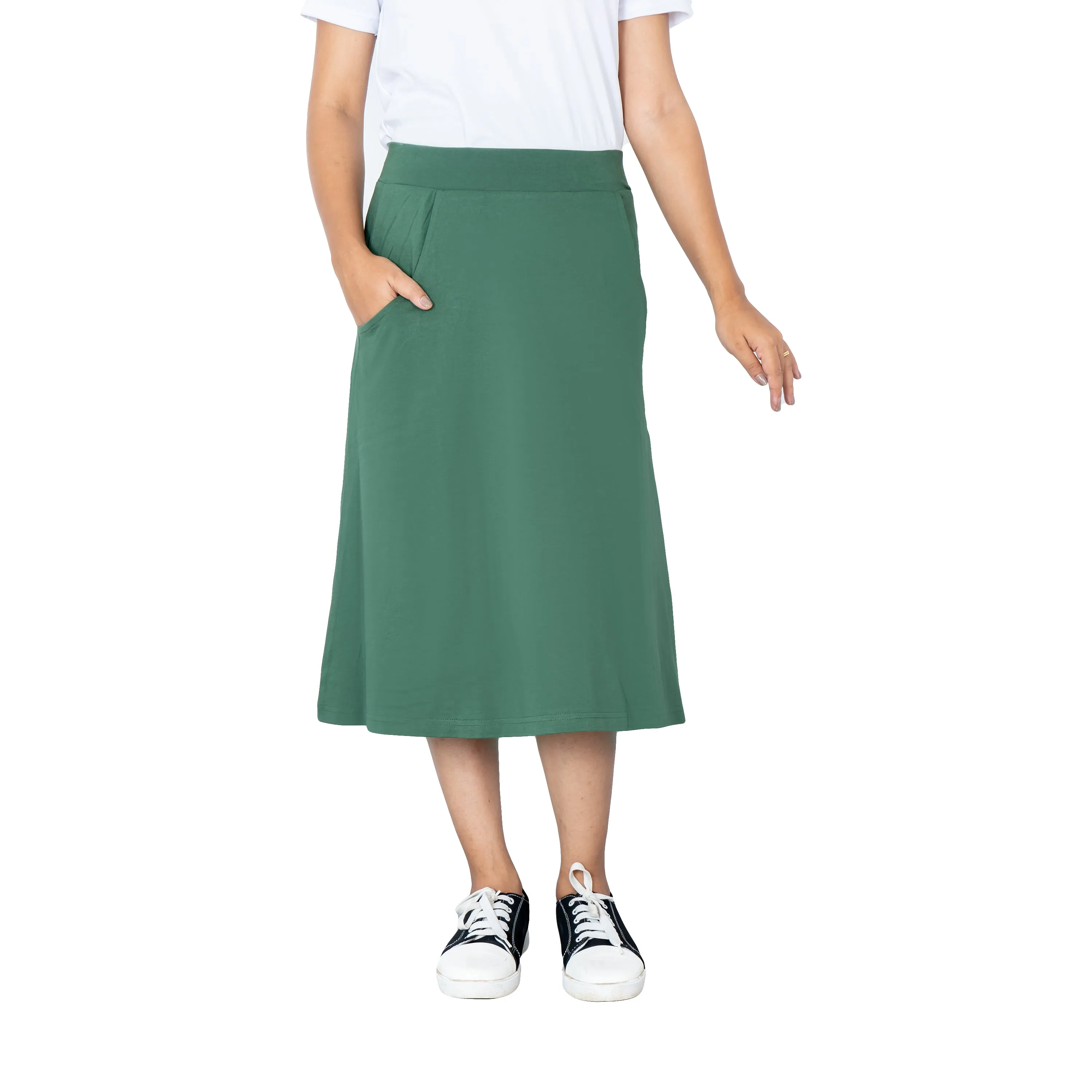 Green A-Line Skirt [FINAL SALE]