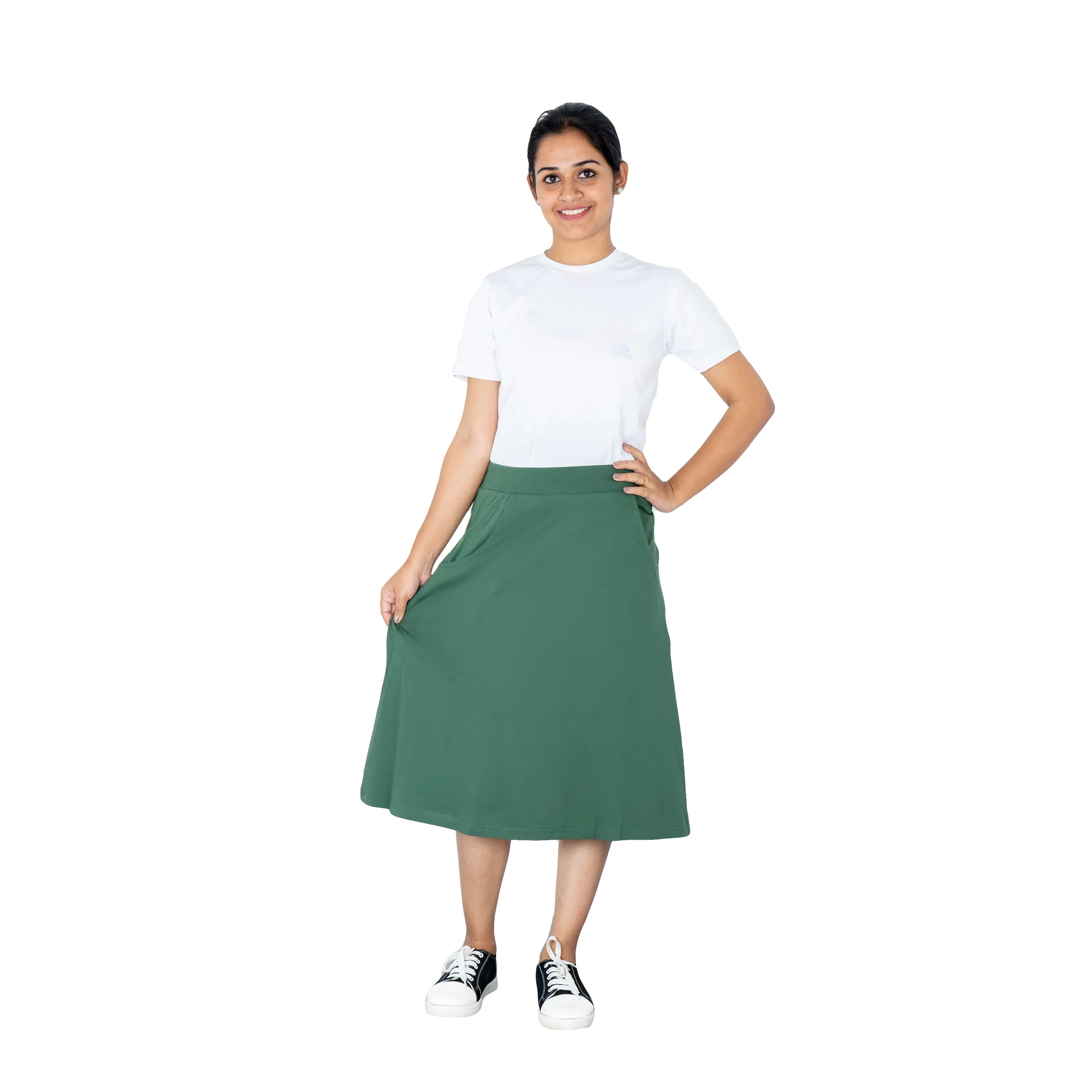 Green A-Line Skirt [FINAL SALE]