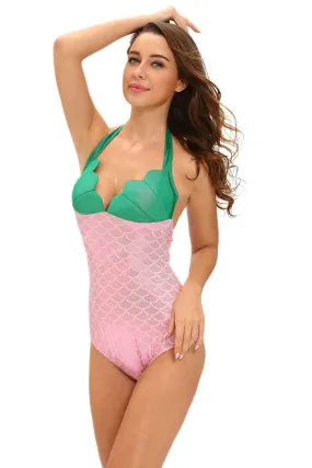 Green Pink Twinkle Little Mermaid Teddy Costume