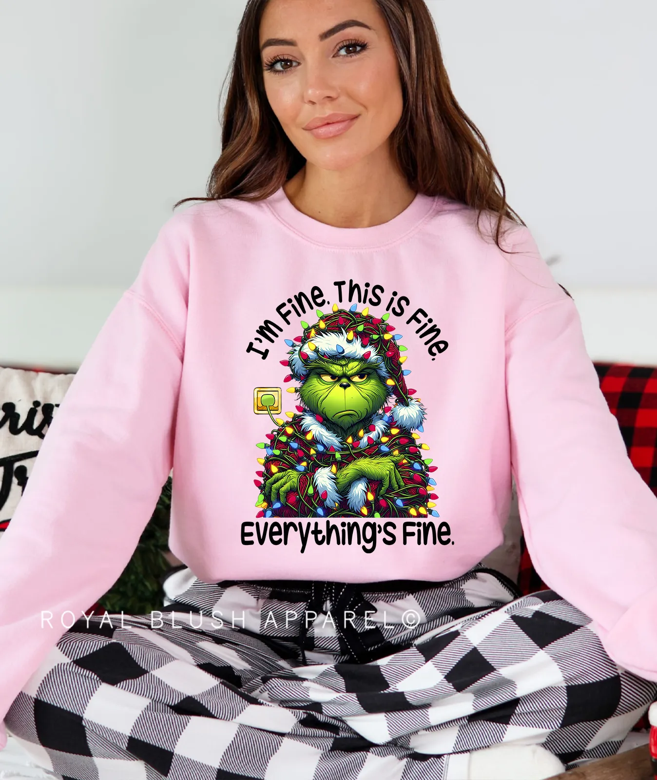 Grinch Everything's Fine Sweatshirt