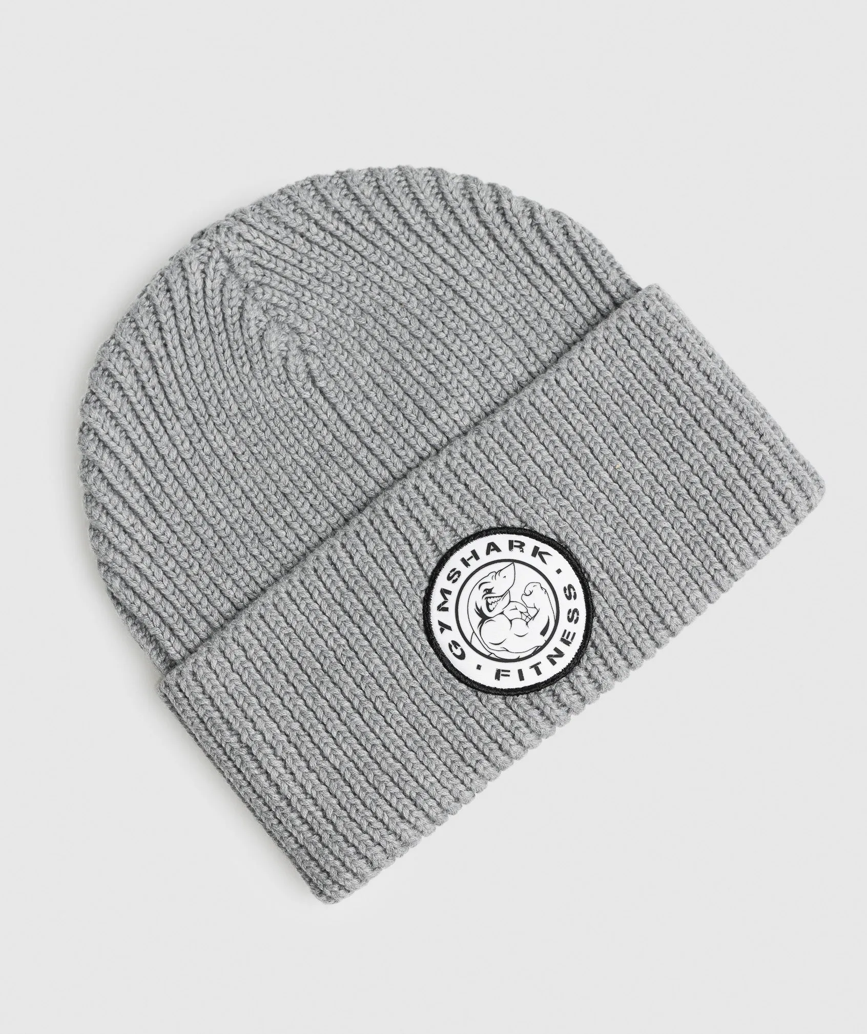 Gymshark Legacy Deep Cuff Beanie - Light Grey Core Marl