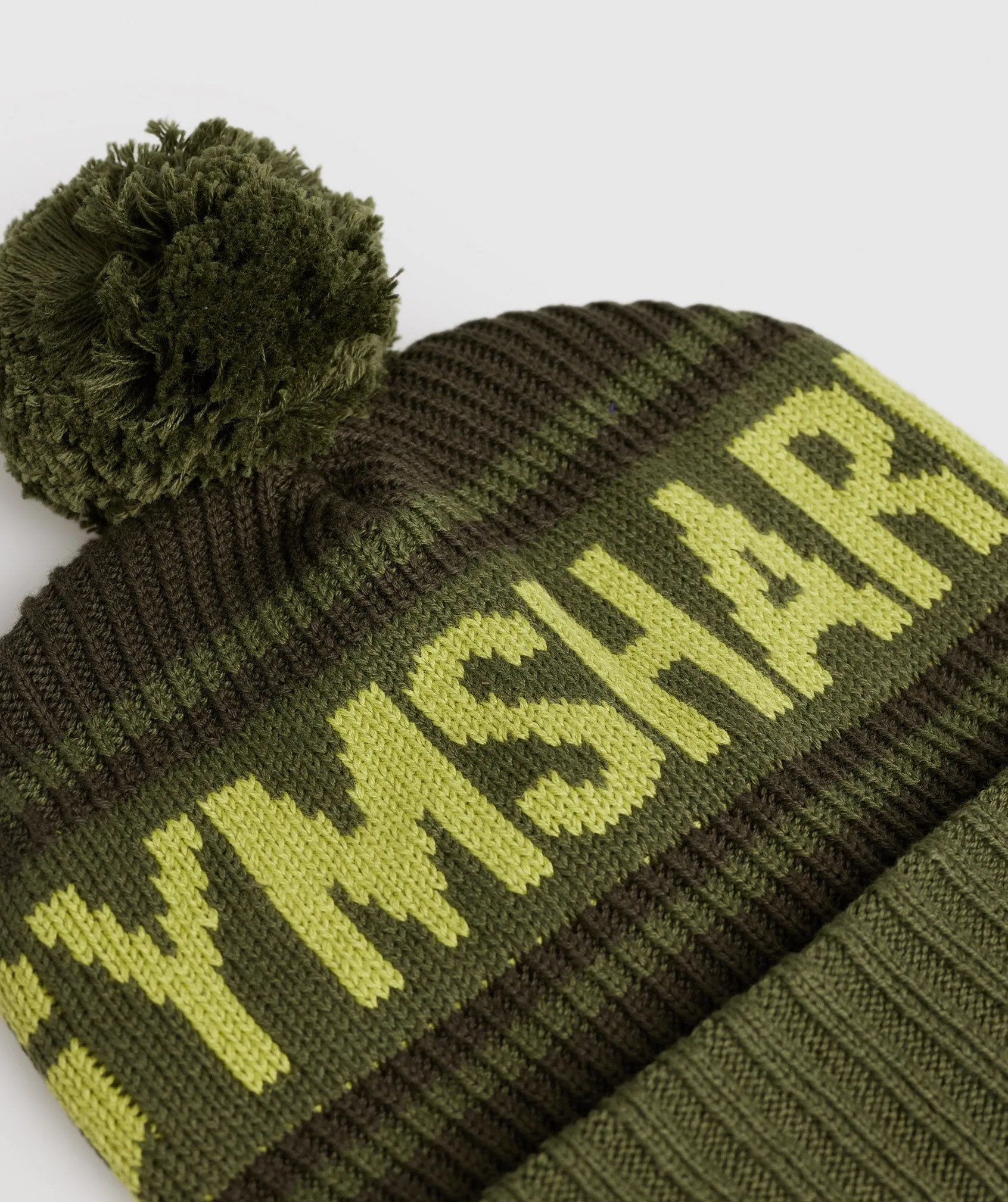 Gymshark Pom Beanie - Deep Olive Green