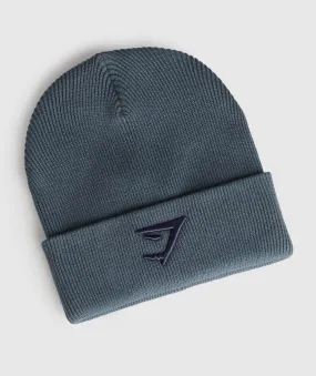 Gymshark Sharkhead Beanie - Cargo Blue