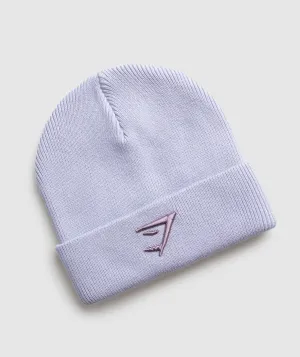 Gymshark Sharkhead Beanie - Silver Lilac