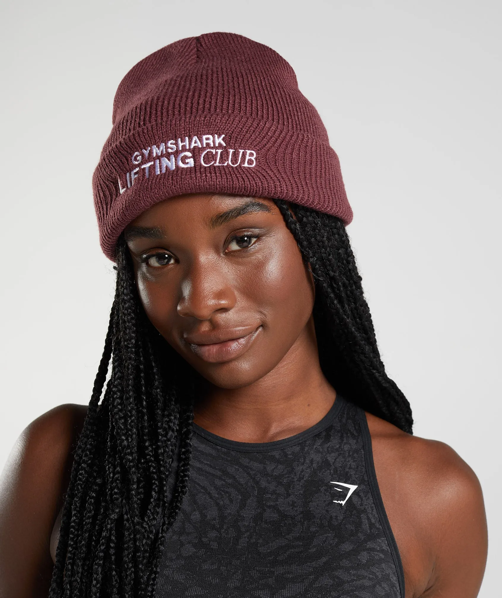 Gymshark Social Club Beanie - Cherry Brown