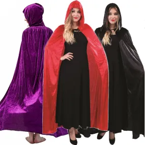 Halloween Women's Gold Velvet Cape Cloak