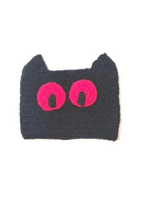 Handmade Graminarts Cat Pattern Crochet Design Beanie Cap For Kids