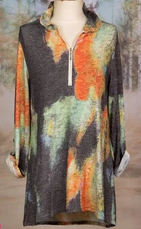 High Neck Tunic Top