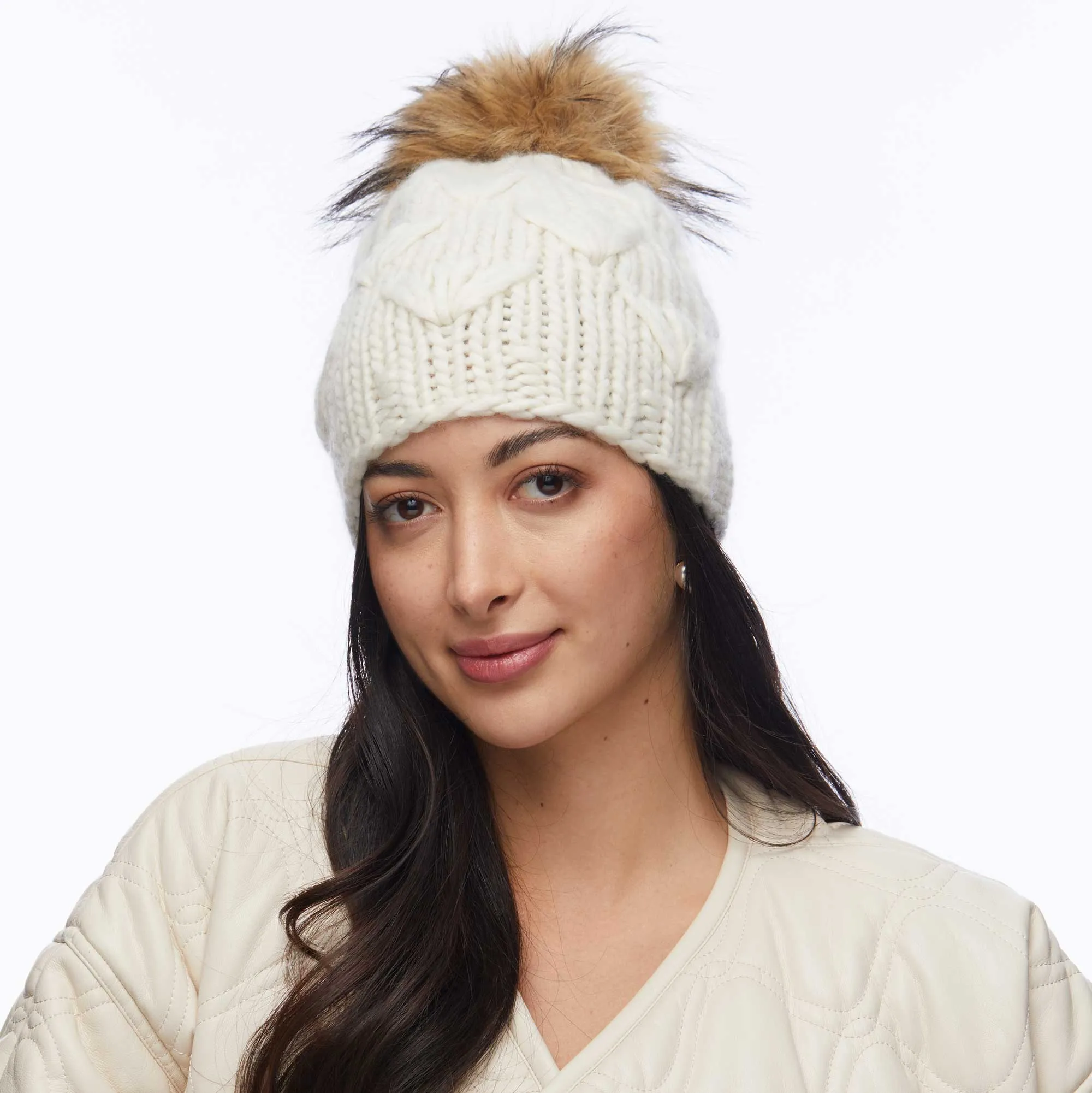 IVORY MOTLEY BEANIE