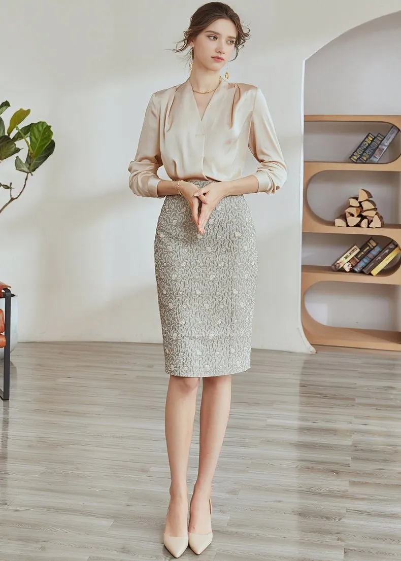 JACQUARD TIGHT SKIRT