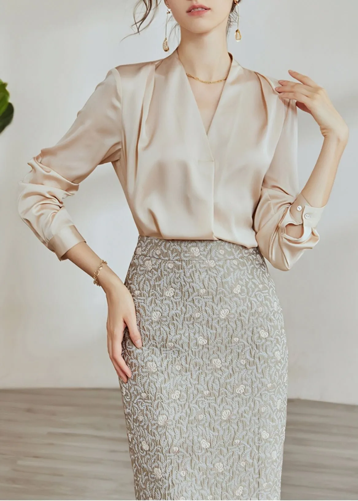 JACQUARD TIGHT SKIRT