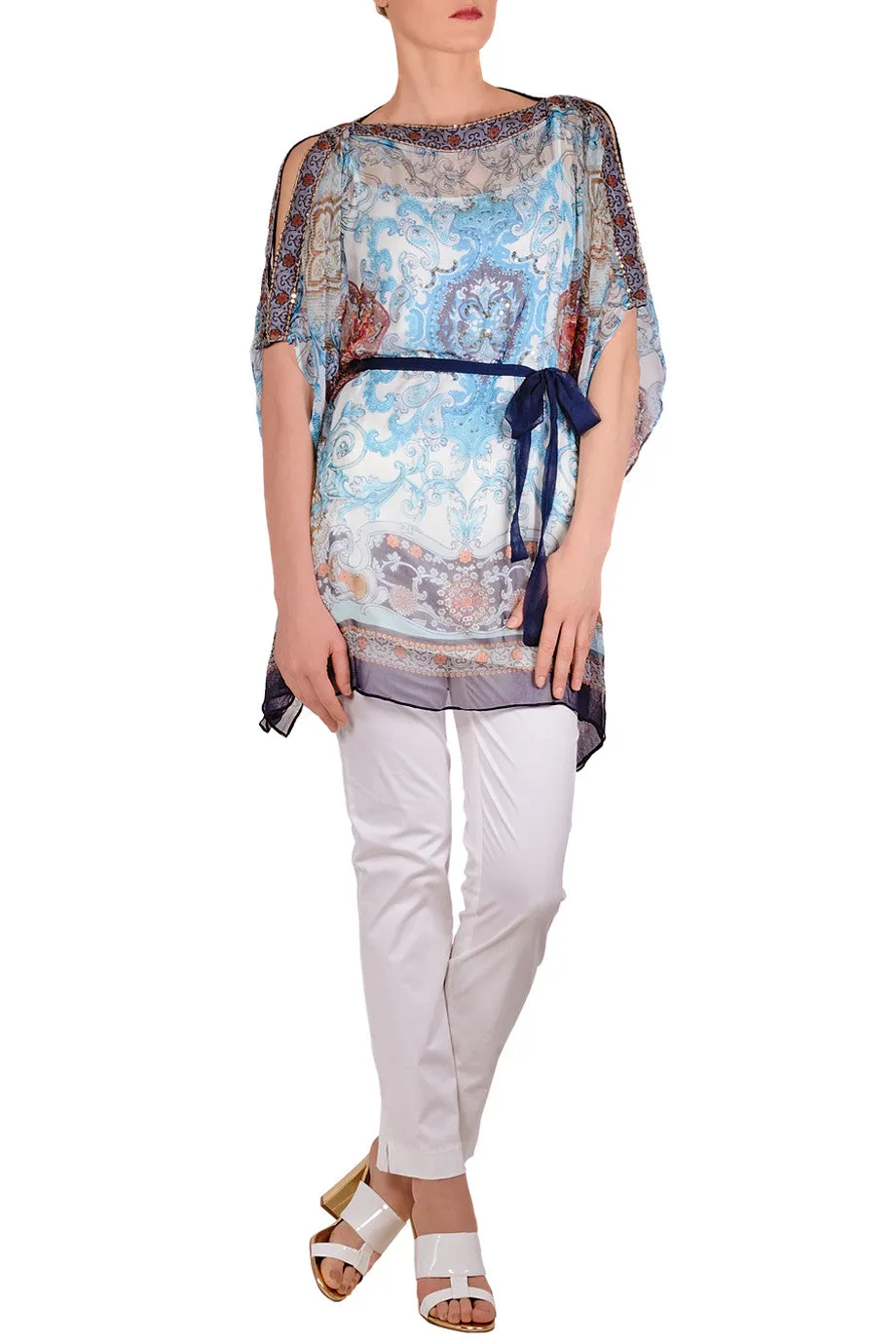 JESSAMINE Paisley Sequin Tunic