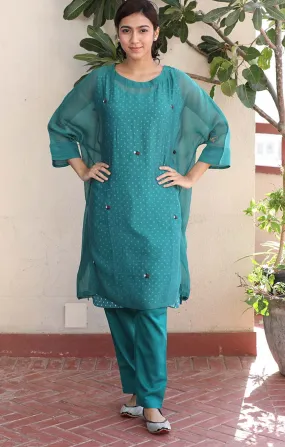 Kaftan Tunic - Blue Vitrilo with Pants