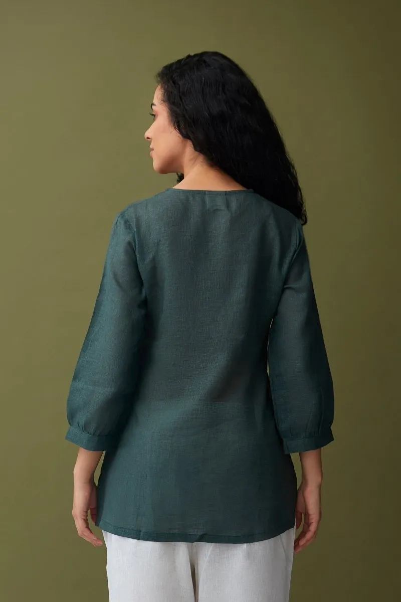 Karigiri Olive Linen Tunic