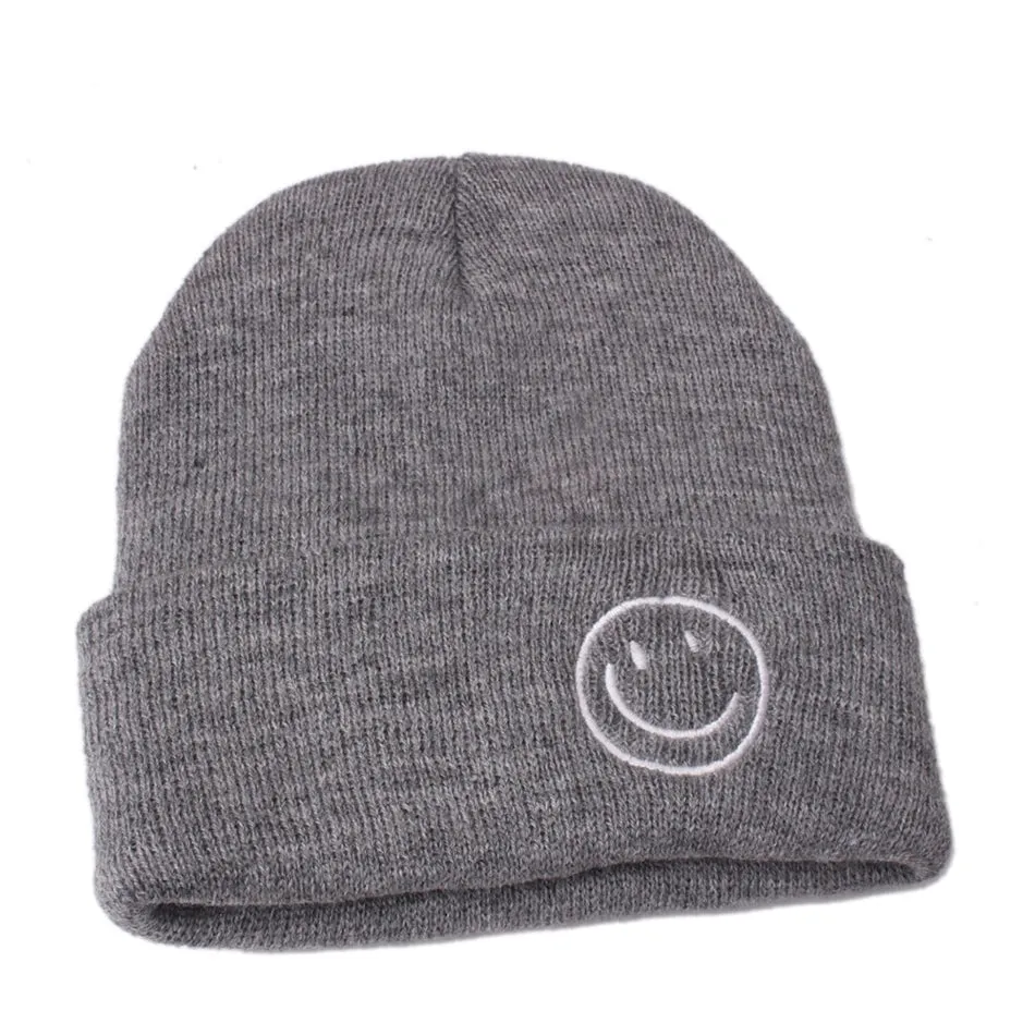 kids happy beanie - various colors