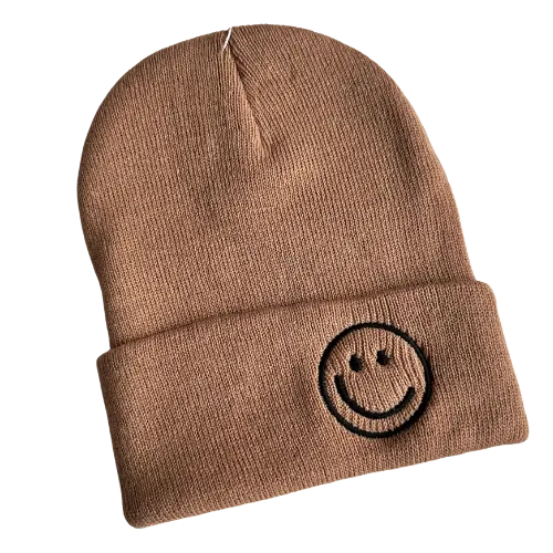 kids happy beanie - various colors