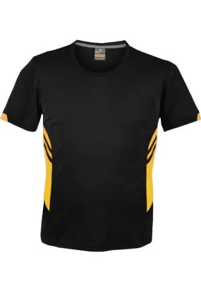 Kids Tasman Tee Black/Gold