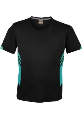 Kids Tasman Tee Black/Teal