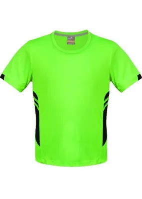 Kids Tasman Tee Neon Green/Black